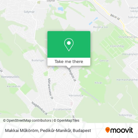 Makkai Műköröm, Pedikűr-Manikűr map