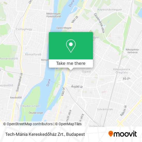 Tech-Mánia Kereskedőház Zrt. map