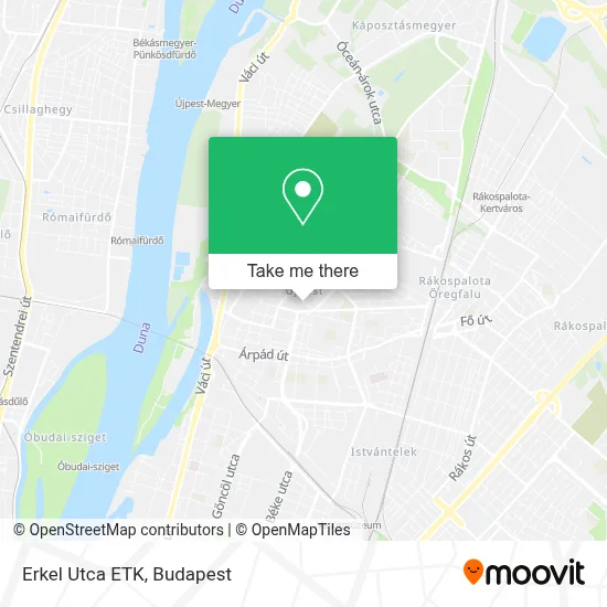 Erkel Utca ETK map