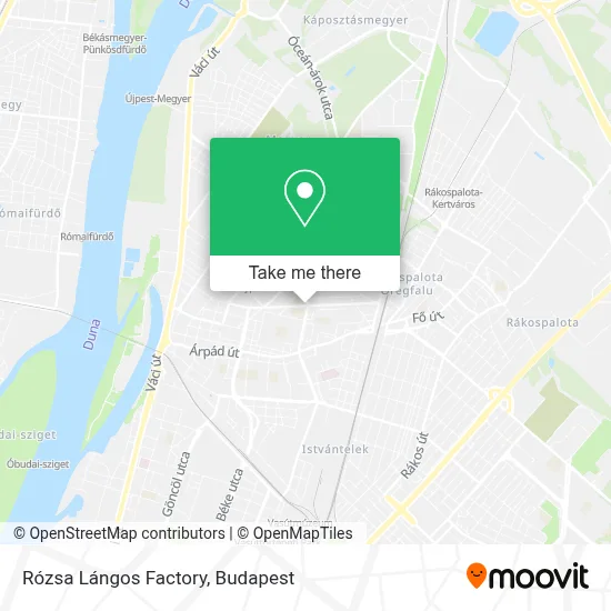 Rózsa Lángos Factory map