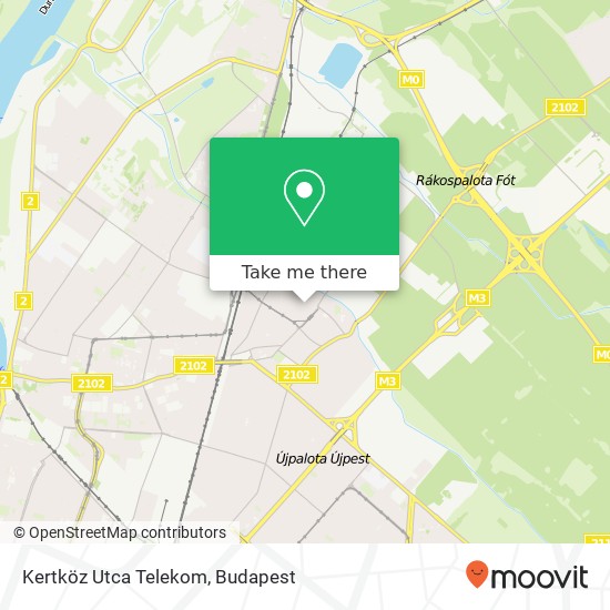 Kertköz Utca Telekom map