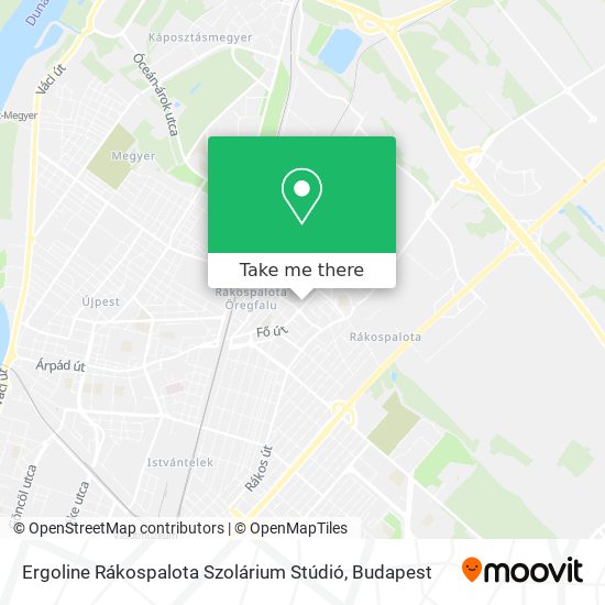 Ergoline Rákospalota Szolárium Stúdió map