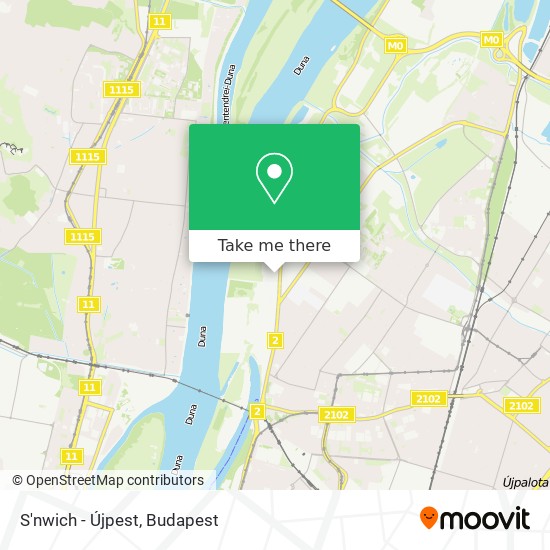 S'nwich - Újpest map