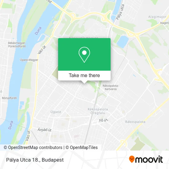 Pálya Utca 18. map