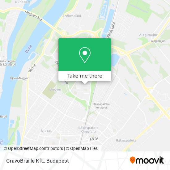 GravoBraille Kft. map