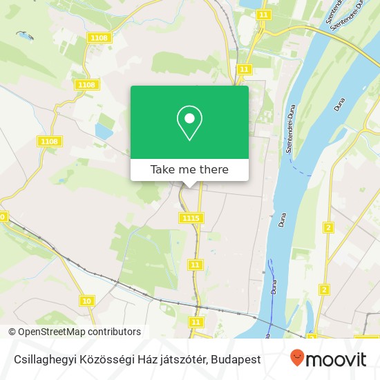 Csillaghegyi Közösségi Ház játszótér map