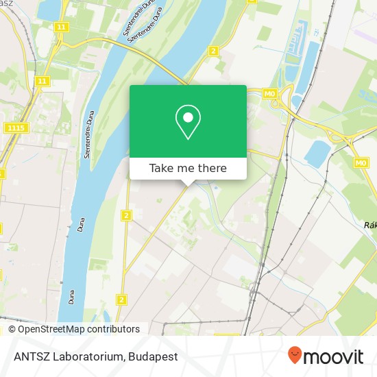 ANTSZ Laboratorium map