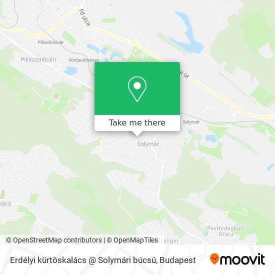 Erdélyi kürtöskalács @ Solymári búcsú map