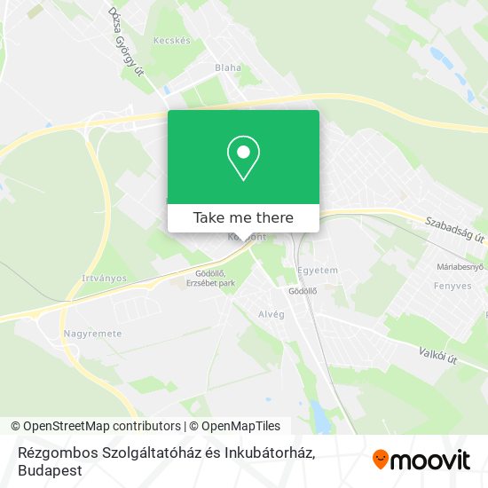 Rézgombos Szolgáltatóház és Inkubátorház map