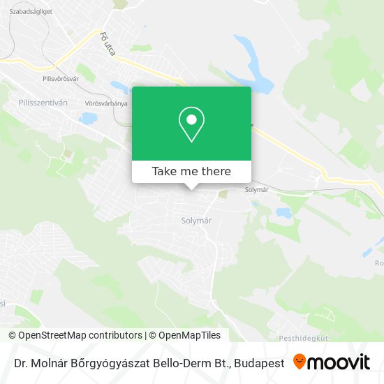 Dr. Molnár Bőrgyógyászat Bello-Derm Bt. map