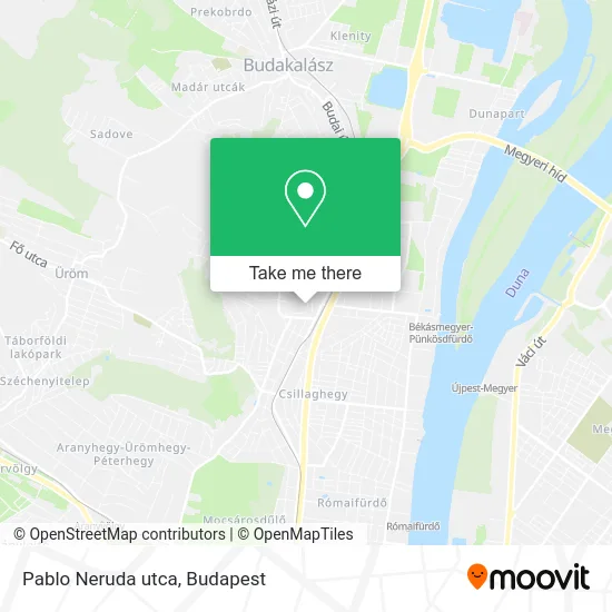 Pablo Neruda utca map