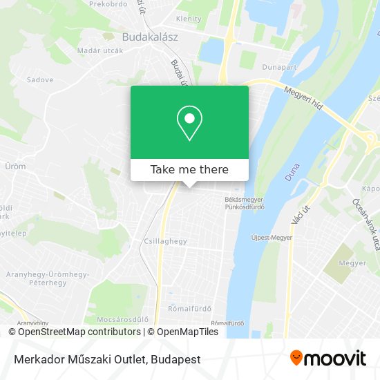 Merkador Műszaki Outlet map
