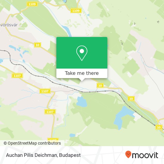 Auchan Pilis Deichman map