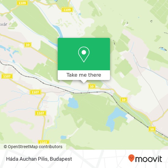 Háda Auchan Pilis map