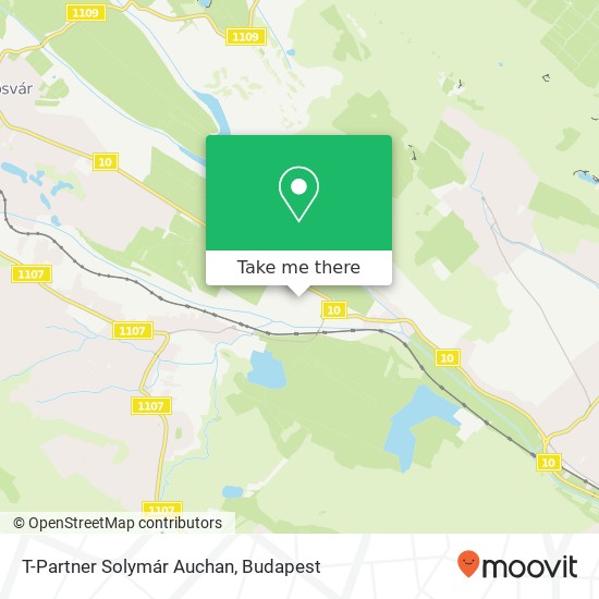 T-Partner Solymár Auchan map