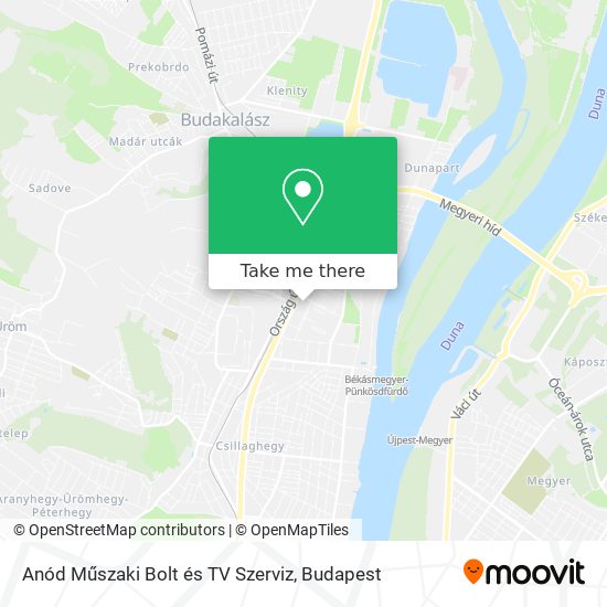 Anód Műszaki Bolt és TV Szerviz map