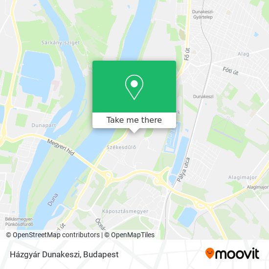 Házgyár Dunakeszi map
