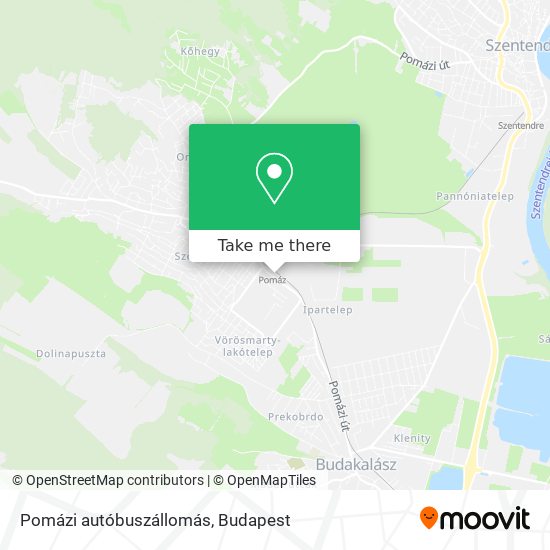 Pomázi autóbuszállomás map