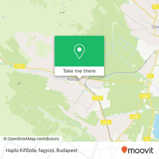 Hajdú Kifőzde, fagyizó map