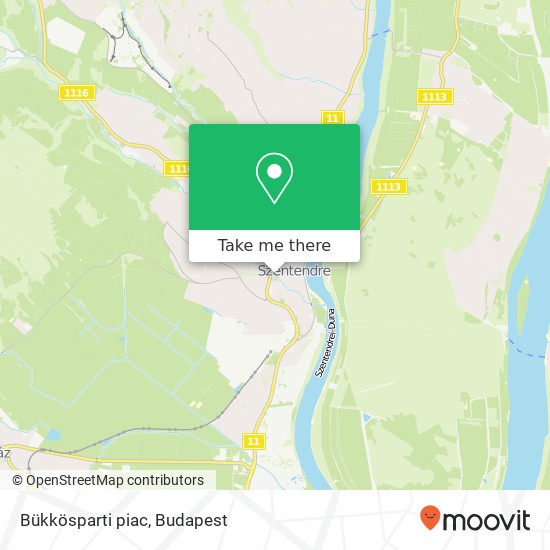 Bükkösparti piac map