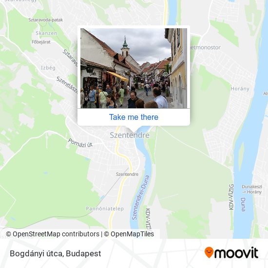 Bogdányi útca map