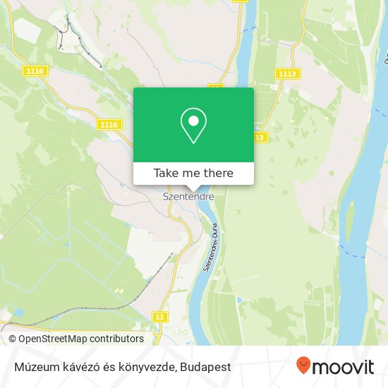 Múzeum kávézó és könyvezde map