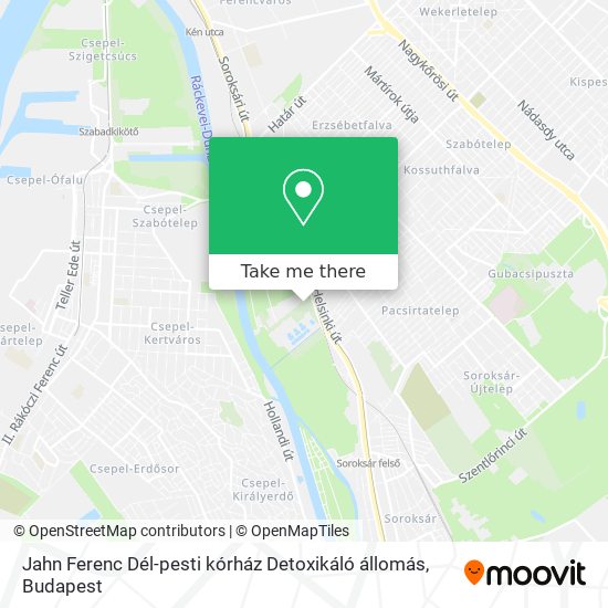 Jahn Ferenc Dél-pesti kórház Detoxikáló állomás map