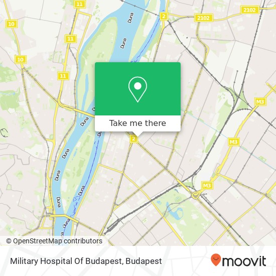 Military Hospital Of Budapest map