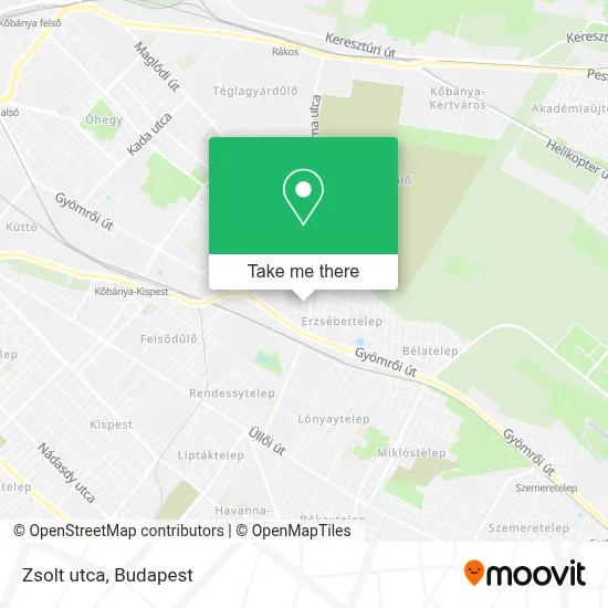 Zsolt utca map