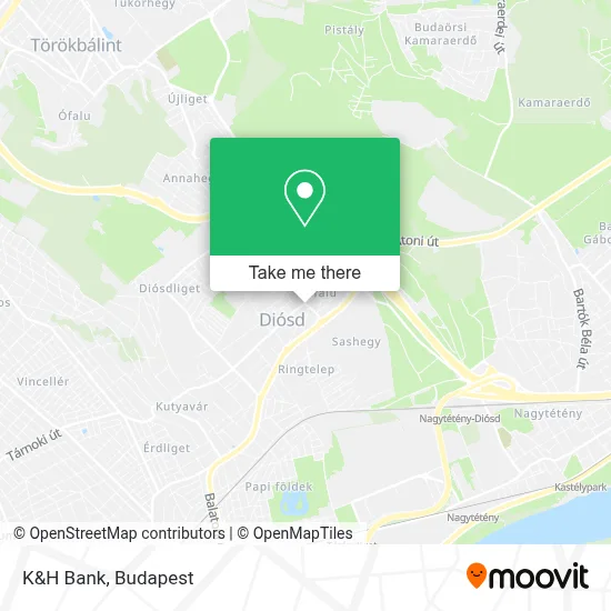 K&H Bank map