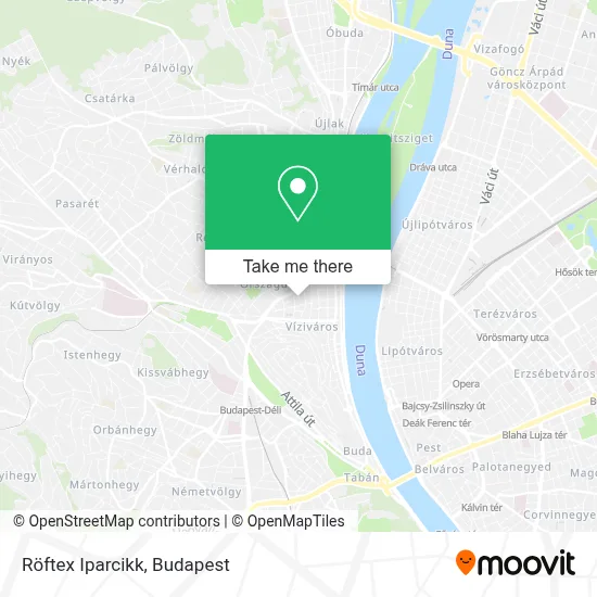 Röftex Iparcikk map