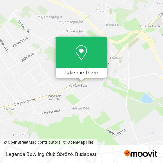 Legenda Bowling Club Söröző map