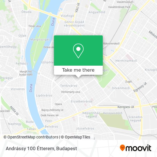 Andrássy 100 Étterem map