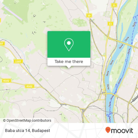 Baba utca 14 map