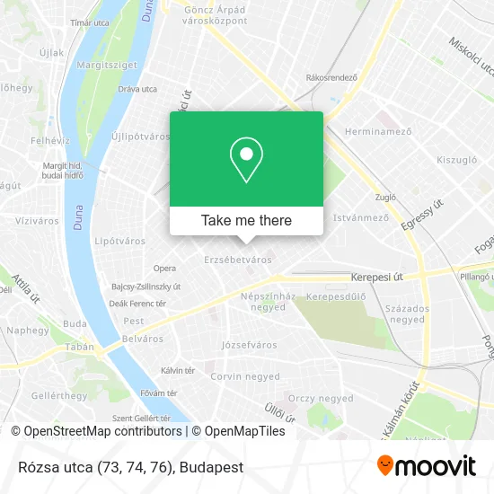 Rózsa utca (73, 74, 76) map