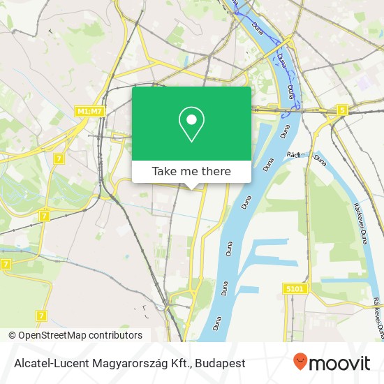 Alcatel-Lucent Magyarország Kft. map