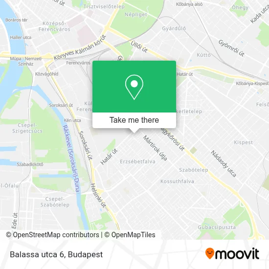 Balassa utca 6 map