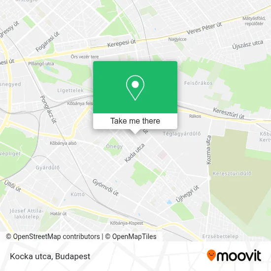 Kocka utca map