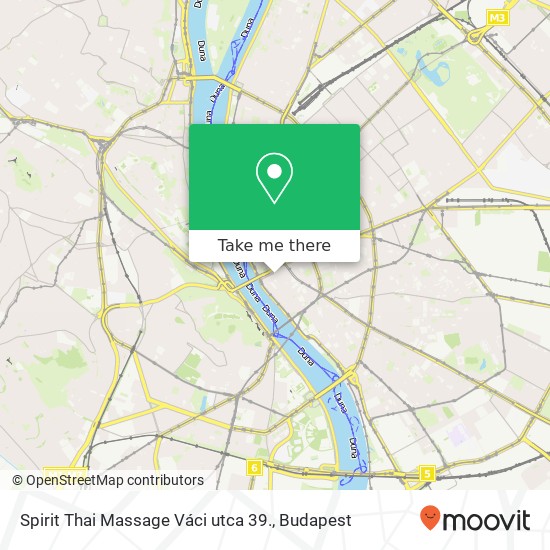 Spirit Thai Massage Váci utca 39. map