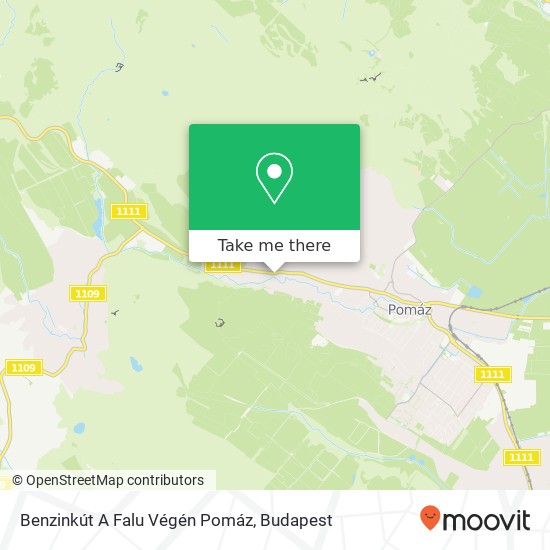 Benzinkút A Falu Végén Pomáz map