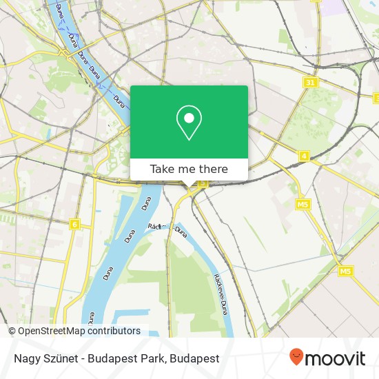 Nagy Szünet - Budapest Park map