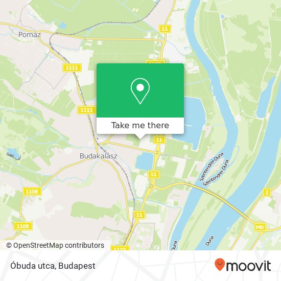 Óbuda utca map