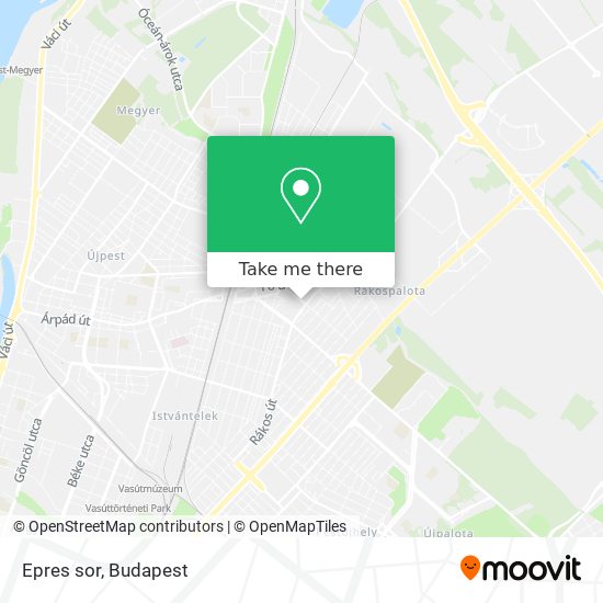 Epres sor map