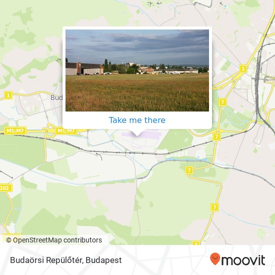 Budaörsi Repülőtér map