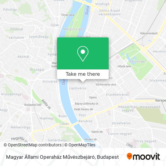 Magyar Állami Operaház Művészbejáró map