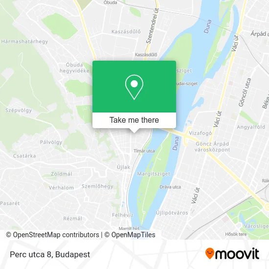 Perc utca 8 map