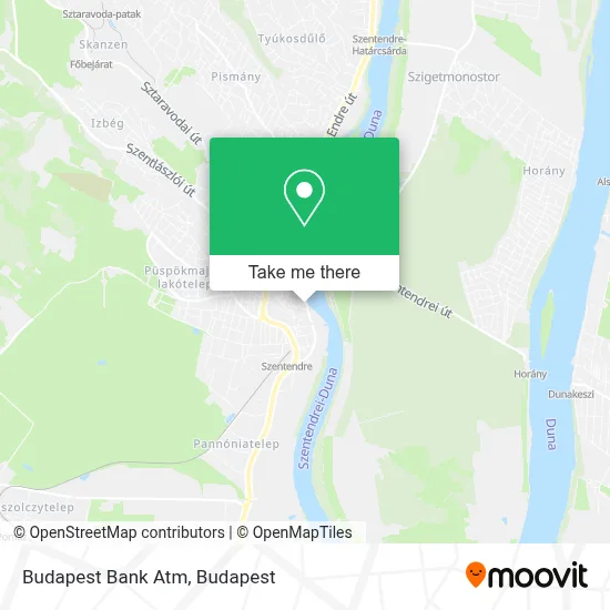 Budapest Bank Atm map
