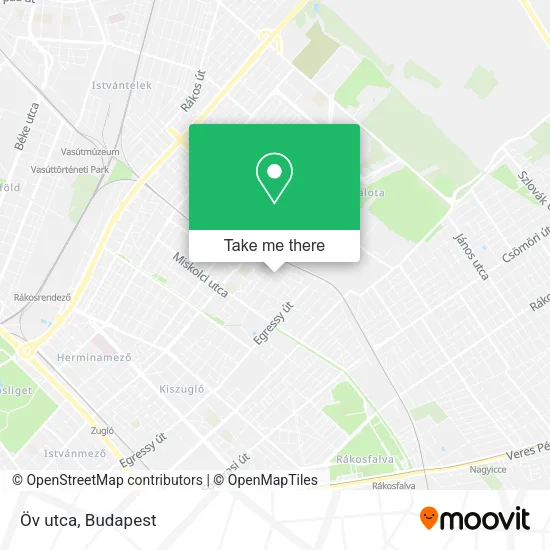 Öv utca map