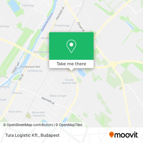 Tura Logistic Kft. map
