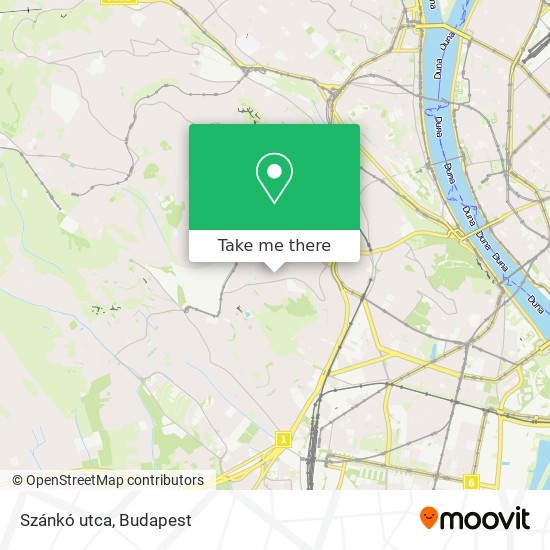 Szánkó utca map